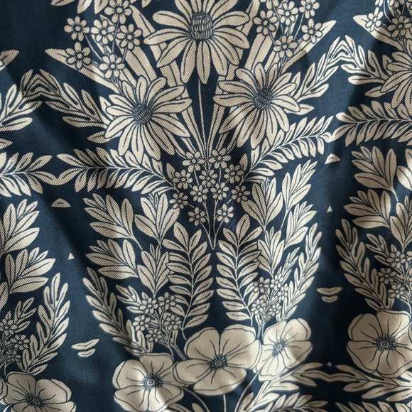 Abigail Borg x J.Crew Silk Skirt - Blue and White Print - Sz. 4 NWT - Picture 3 of 8